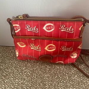 Dooney & Bourke Crossbody Bag Cincinnati Red Rare -Hard to Find Good Condition.